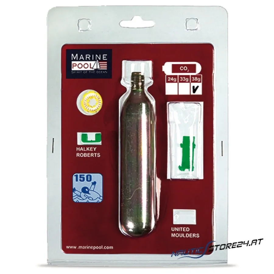 Marinepool Ersatzpatronenset für Automatikweste HR euro | Ausführung: 33 g Ersatzpatronenset