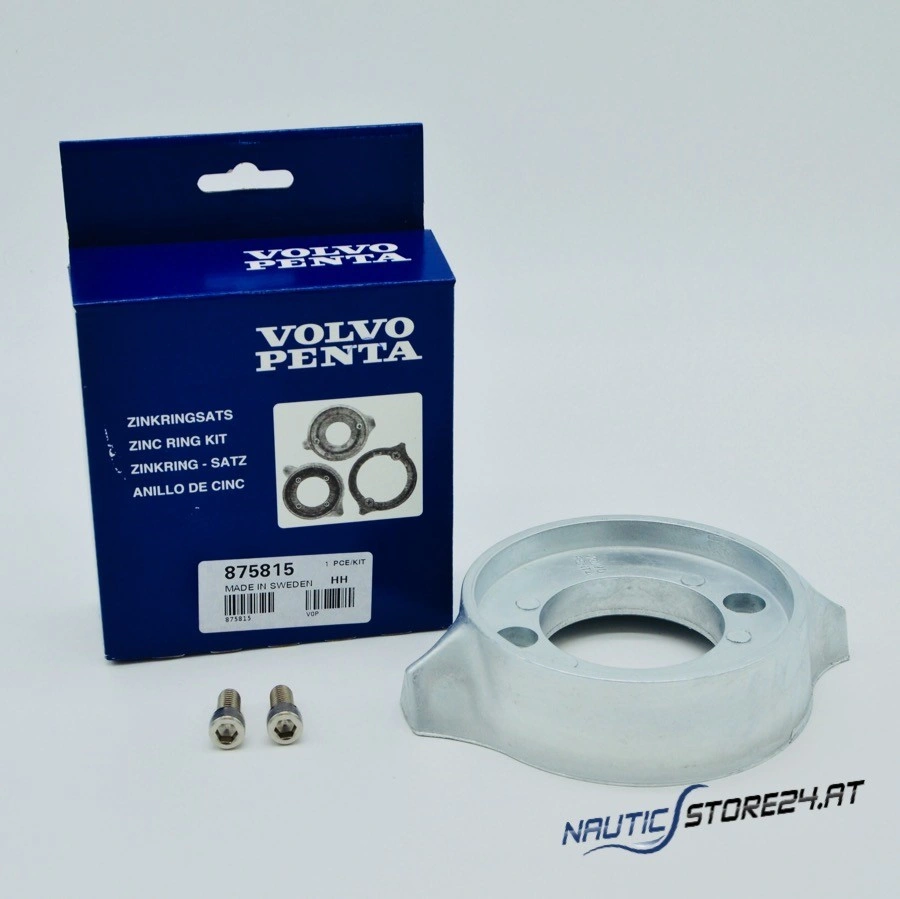 Volvo Penta Zinkringsatz Anode für Aquamatic-Z-Antrieb – Einzelpropellerantrieb 200–290, SP – Untersetzungsgetriebe für SP 280 / SP 290 (875815)