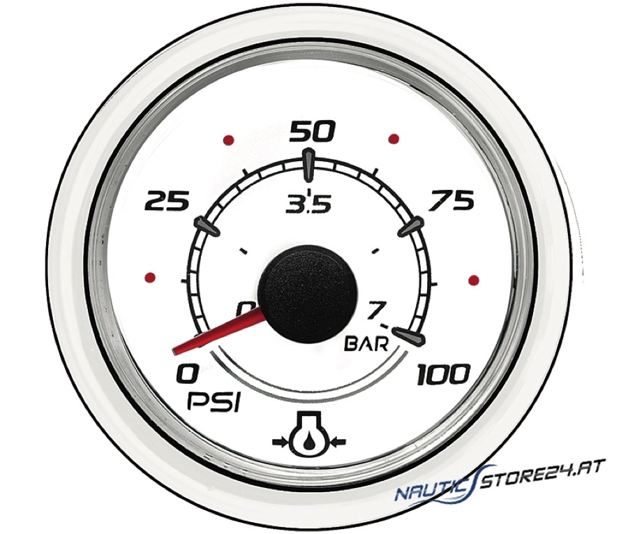 Mercury/Quicksilver Öldruckanzeige weiß (79-8M0052869)
