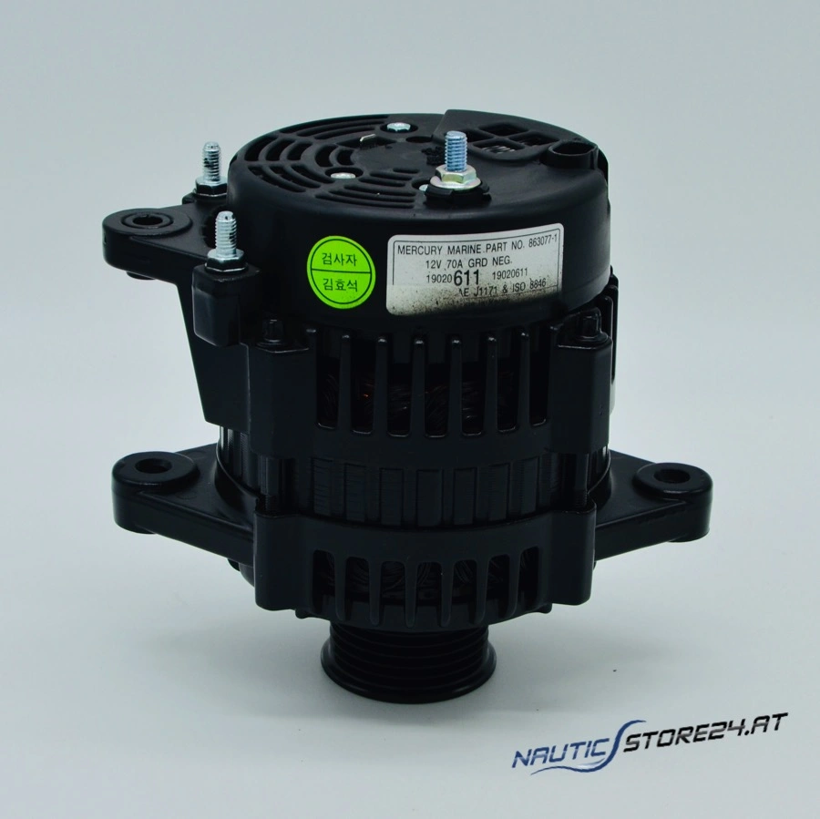 Mercury/Quicksilver Lichtmaschine für Mercruiser 4.3L/5.0L/5.7L/8.1L/8.2L 12V 85 Amp (863077T)