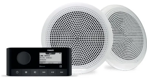 Fusion Marine Radio RA60Set Classic Radio RA 60 x EL-F651W Lautsprecher