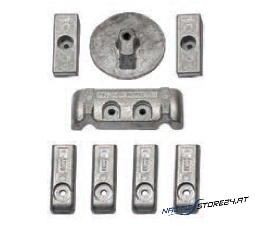 Mercury/Quicksilver Anodensatz Aluminium für L6 Verado (97-8M0126670)