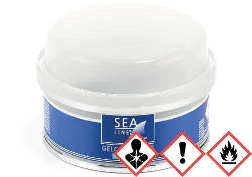 Sealine Gelcoat Spachtel | Ausführung: styrolfrei, Farbe RAL9010 reinweiß, 250g