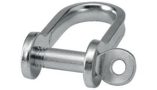 Niroflachstahlschäkel gerade Form