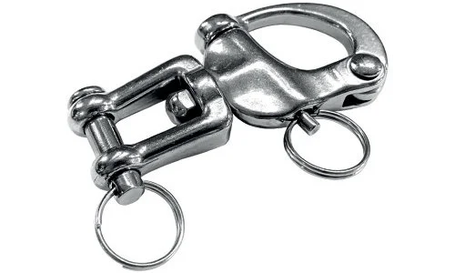 Niroschnappschäkel mit Wirbel und Bolzen