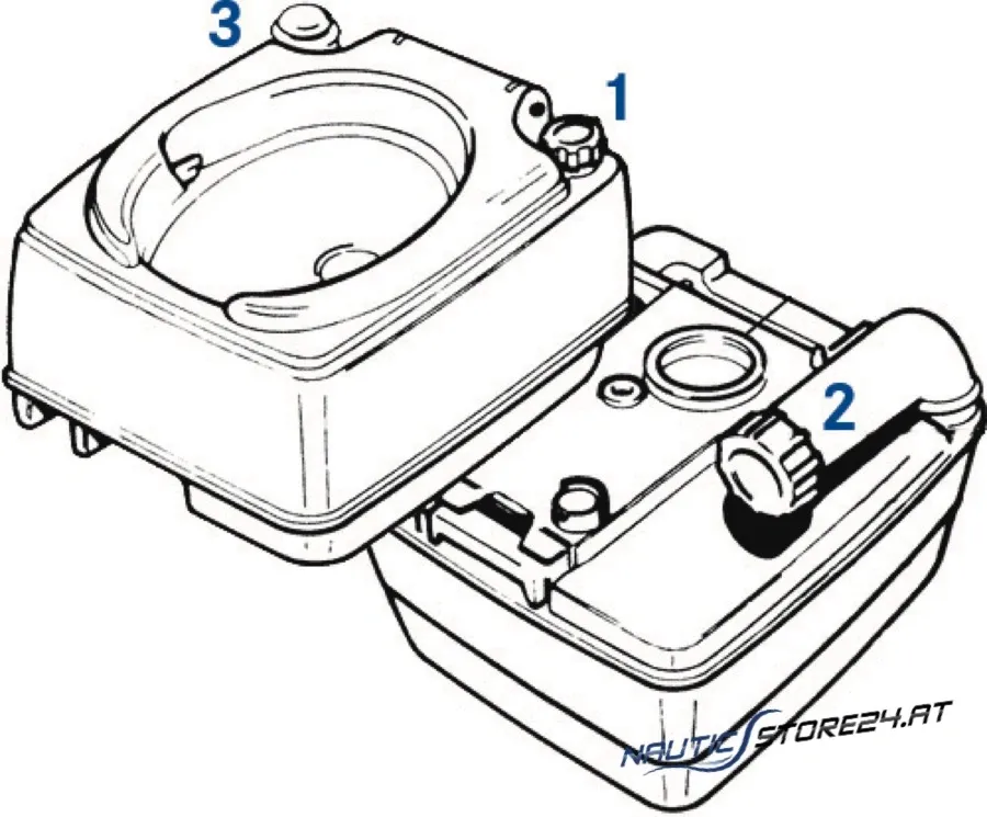 Thetford Handpumpe für Porta-Potti Serie 100/200/300 (1)
