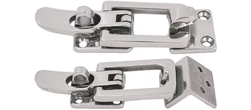 Hebelverschluss eco | Ausführung: gewinkelt, Niro, Länge 80mm