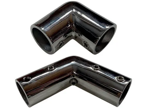 Handrelings-L Niro | Ausführung: Winkel 90 Grad, Rohr-Ø 25mm