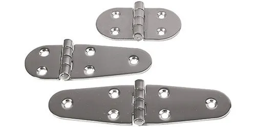 Niroscharnier Serie 38 | Ausführung: Materialstärke 2mm, Länge 105mm, Breite 38mm