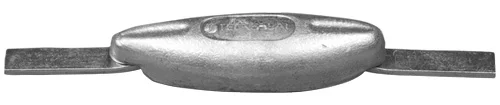 Zink-Flachanode Birnenform | Ausführung: Höhe 22,5mm, Länge 120/210mm, Breite 40mm, Gew. 0,5kg