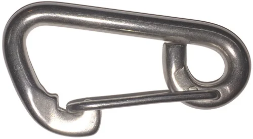 Nirokarabiner mit selbstsicherndem Bügel