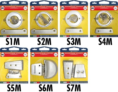 Tecnoseal Magnesium-Anodenset für Volvo Penta SX/SX-M